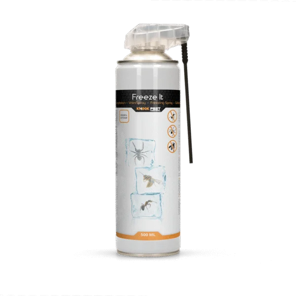 Aérosol cryogénique contre les insectes avec deux modes de pulvérisation – Knock Pest Freeze It