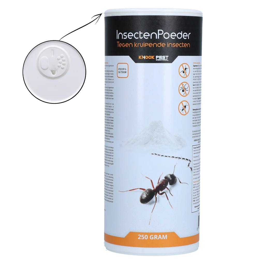 KNOC00117D.png Poudre contre les fourmis à l’extérieur et les insectes rampants à l’intérieur, 250 g – Knock Pest – Image 1