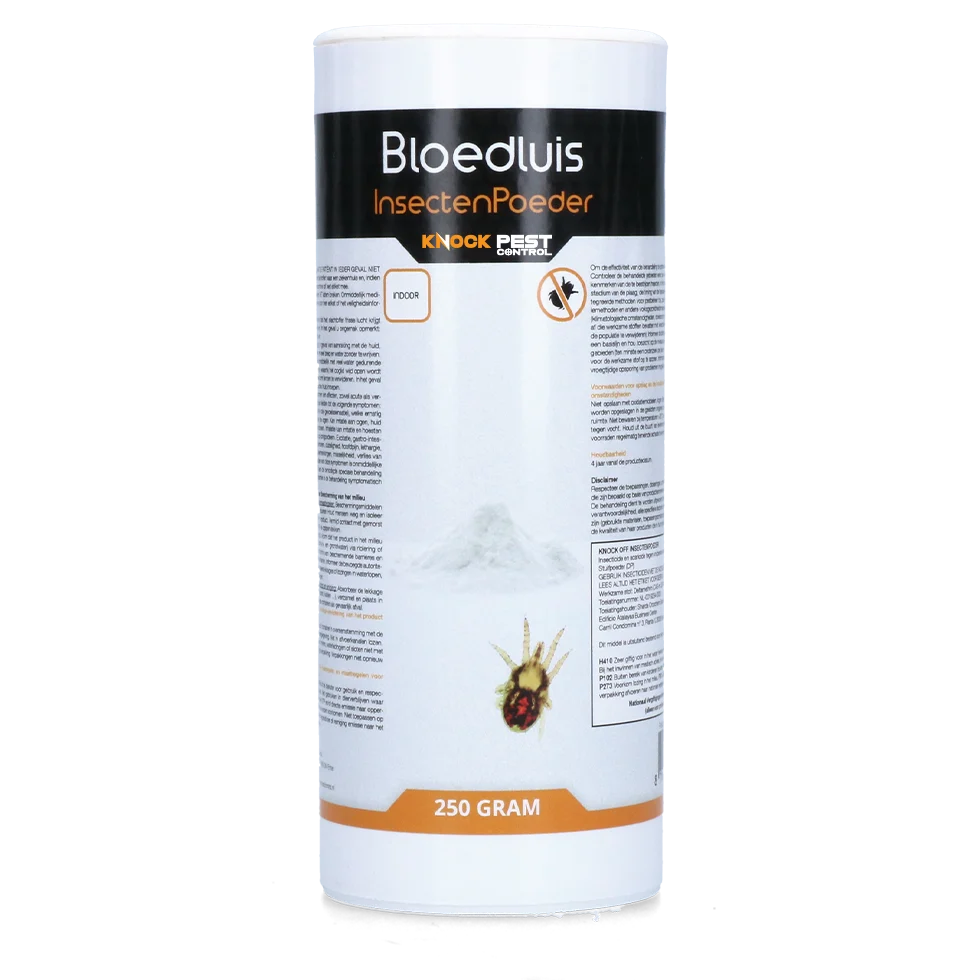 KNOC00117F.png Poudre insecticide contre les poux rouges dans les poulaillers, 250 g – Knock Pest – Image 1