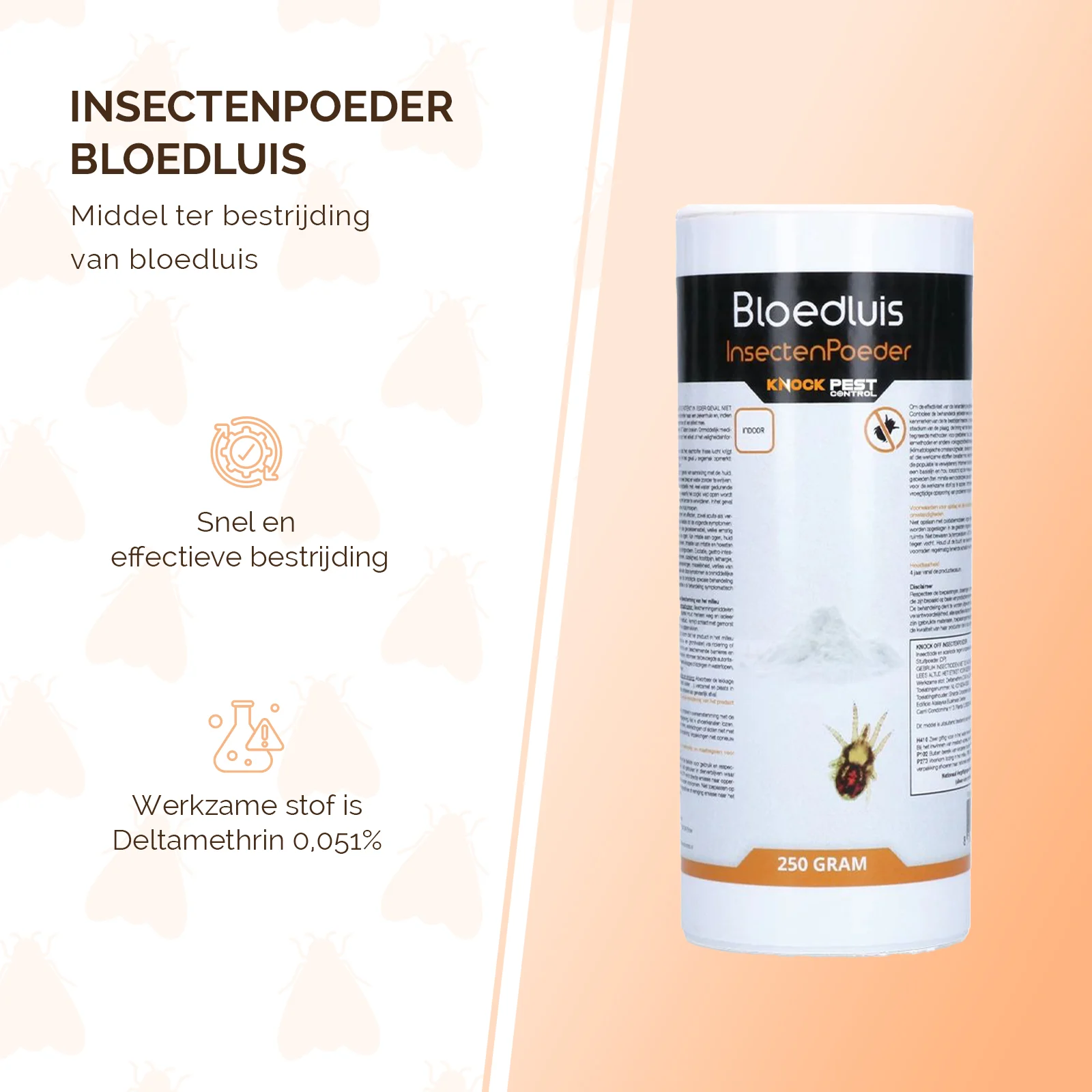 Poudre insecticide contre les poux rouges dans les poulaillers, 250 g – Knock Pest – Image 2