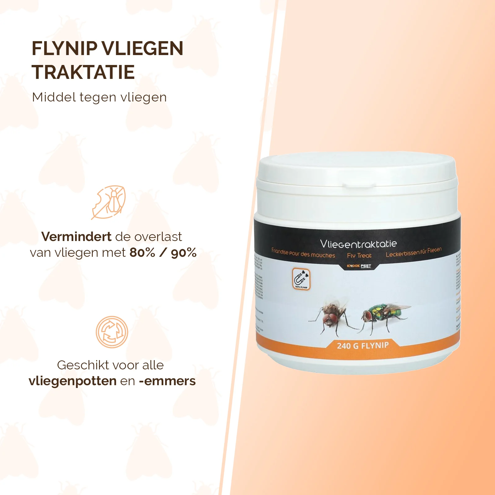 Appât pour piège à mouches, 240 g – Knock Pest FlyNip – Image 2