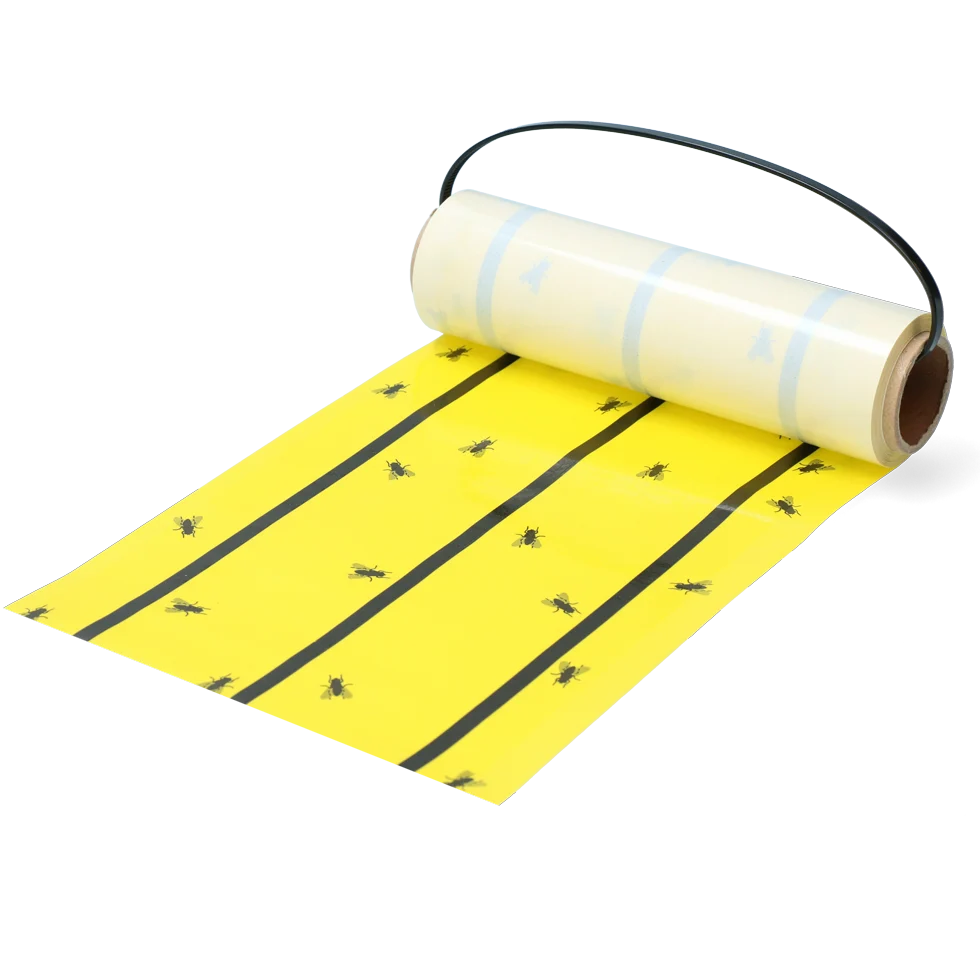 Rouleau adhésif attrape mouches jaune 5 m x 15 cm – Knock Pest – Image 1