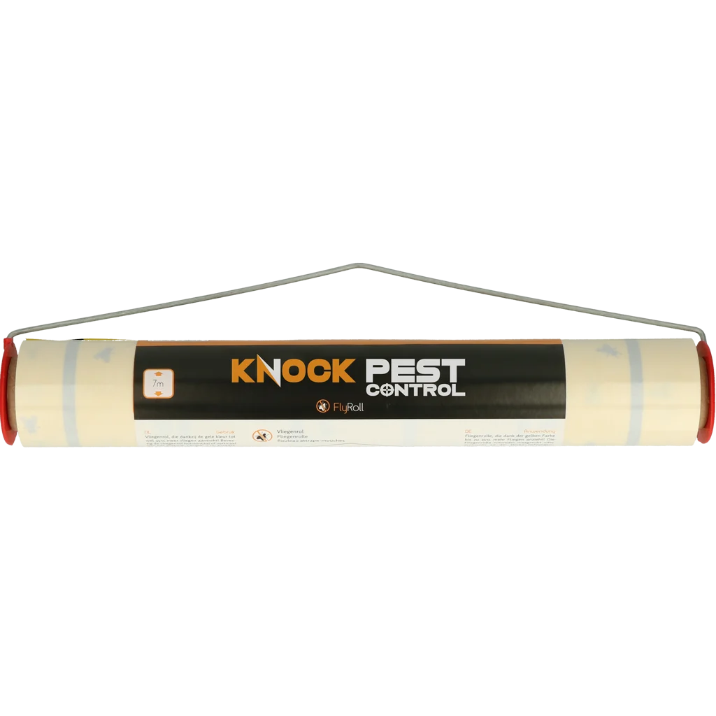 Rouleau adhésif jaune anti mouches 7 m x 30 cm – Knock Pest – Image 1