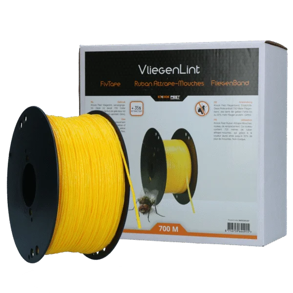 Rouleau de remplacement de ruban pour mouches jaune, 700 m – Knock Pest