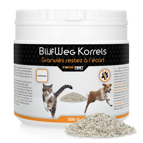 Granulés répulsifs pour animaux, 500 g – Knock Pest BlijfWeg Korrels (Outdoor)