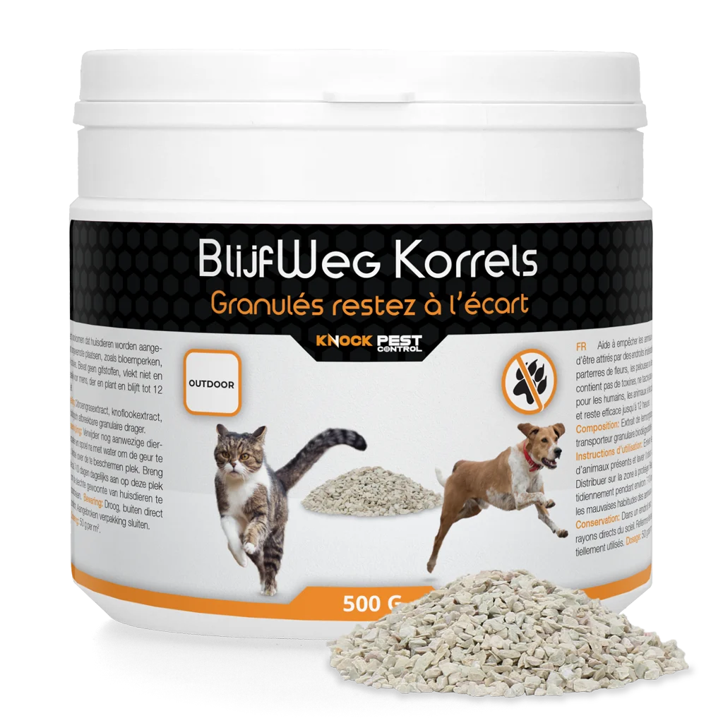 Granulés répulsifs pour animaux, 500 g – Knock Pest BlijfWeg Korrels (Outdoor) – Image 1