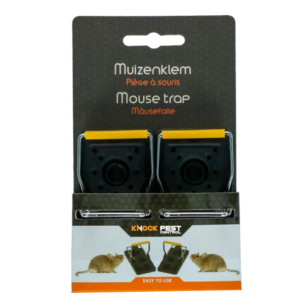 Tapette à souris en plastique, 2 pièces, 9,8 x 4,8 x 5,8 cm – Knock Pest