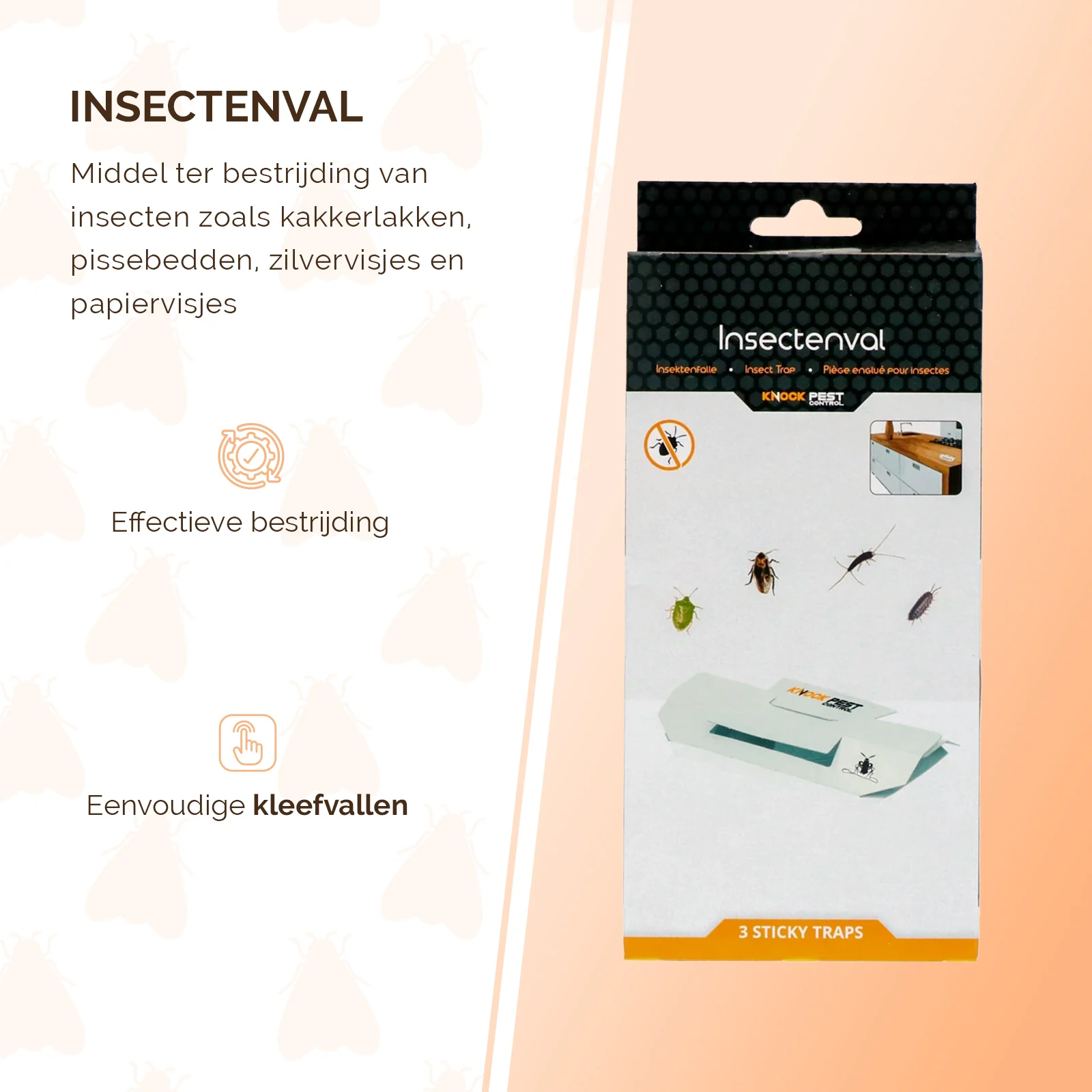Piège à cafards avec attractif, grand, 3 pièces – Knock Pest – Image 6