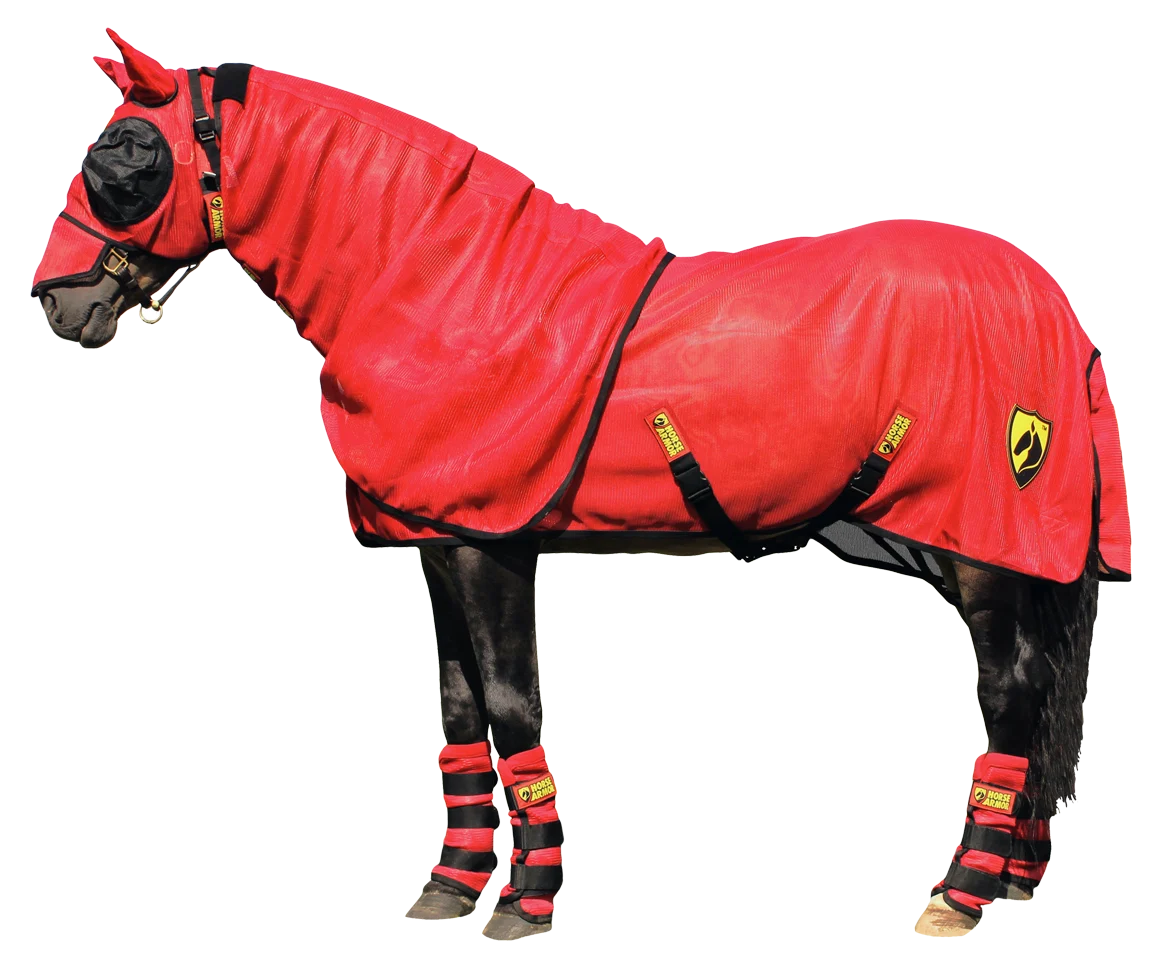 Couverture anti mouches avec couvre cou et Insect Shield®, 191 cm – Horse Armor Knockdown – Image 2