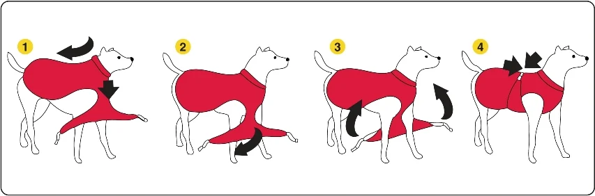 Manteau pour chien contre les tiques et les puces avec élément réfléchissant, XXXXS, longueur de dos 20 cm – Dog Armor Knockdown Coat (Insect Shield) – Image 2