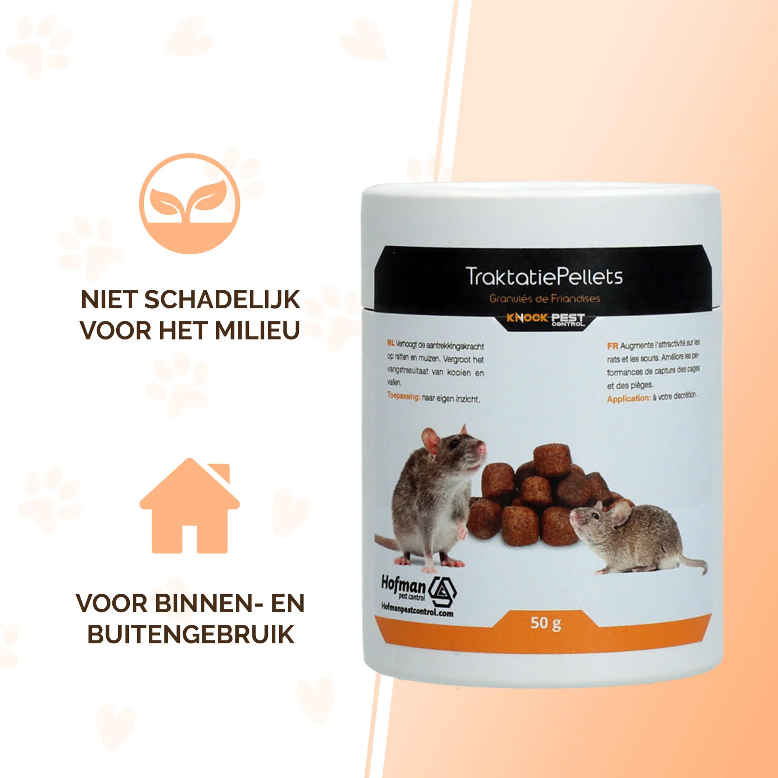 Granulés d’appât pour souris et rats, 50 g – Knock Pest granulés friandises – Image 2