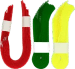 Bracelet d’identification pour bovins avec fermeture autoagrippante, jaune, 10 pièces