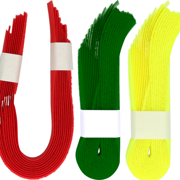 Bracelet d’identification pour bovins avec fermeture autoagrippante, rouge, 10 pièces