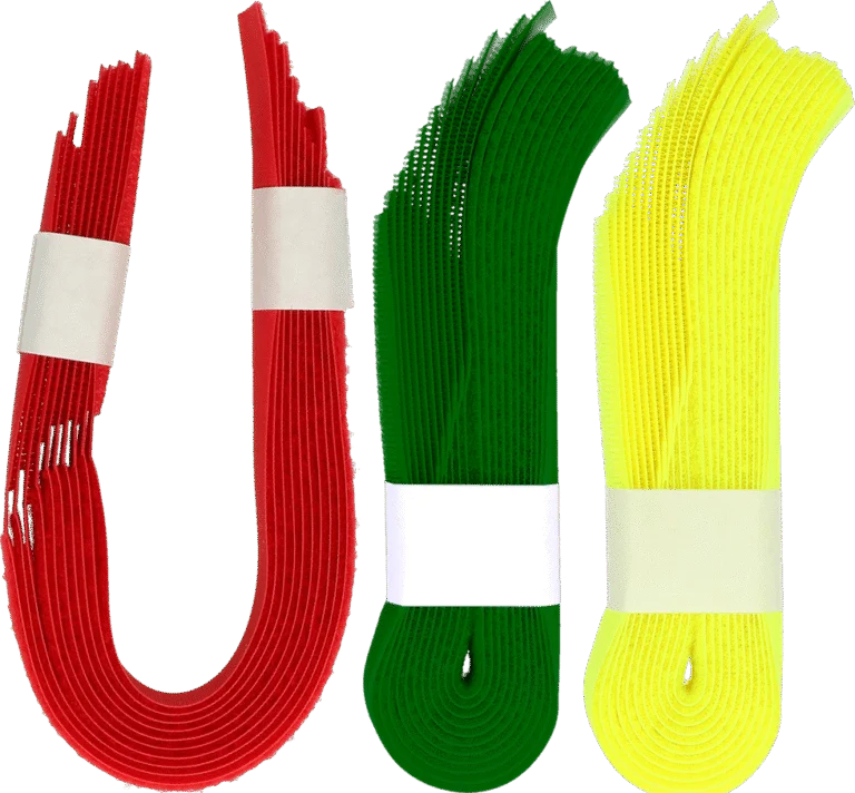 Bracelet d’identification pour bovins avec fermeture autoagrippante, jaune, 10 pièces
