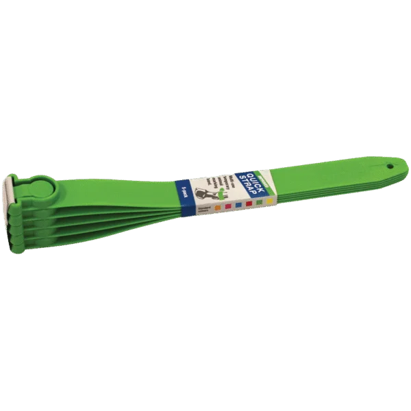 Bracelet d’identification pour bovins Quick Strap vert, 33,5 cm, 5 pièces