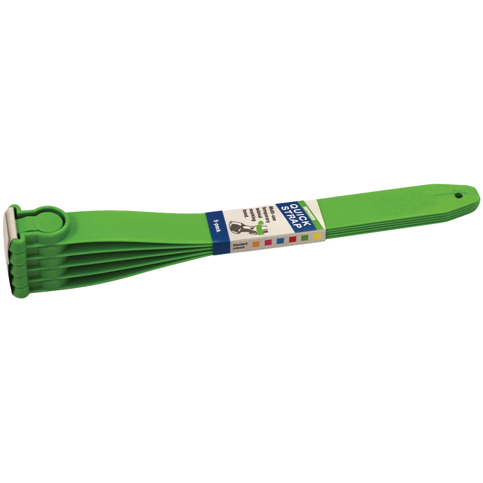 Bracelet d’identification pour bovins Quick Strap vert, 33,5 cm, 5 pièces – Image 1