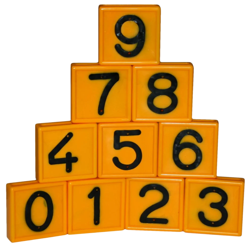 KOER1006.png Numéro tubulaire pour collier No. 1, jaune 6/9 – Image 1