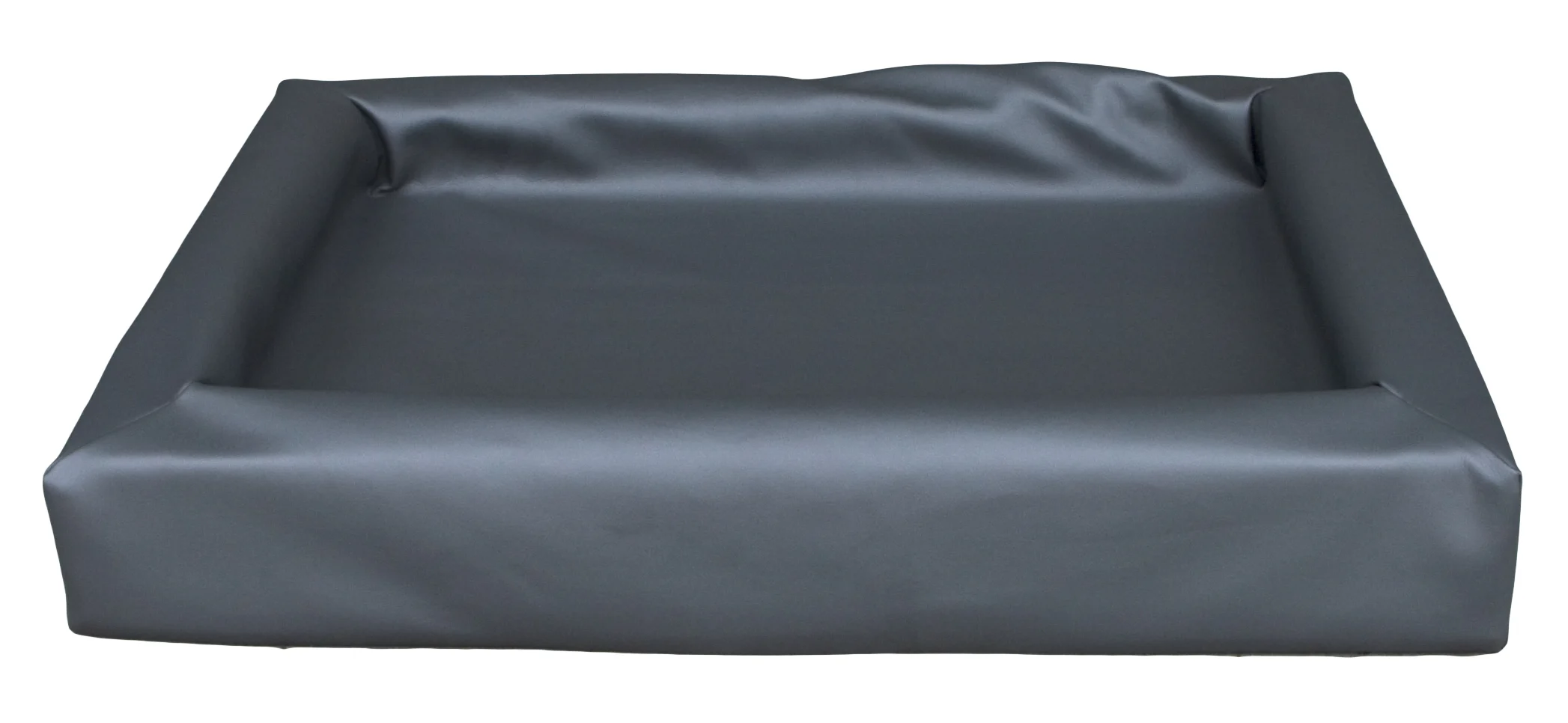 Panier lounge pour chien en similicuir avec bord surélevé S, 50 x 60 cm – Image 1