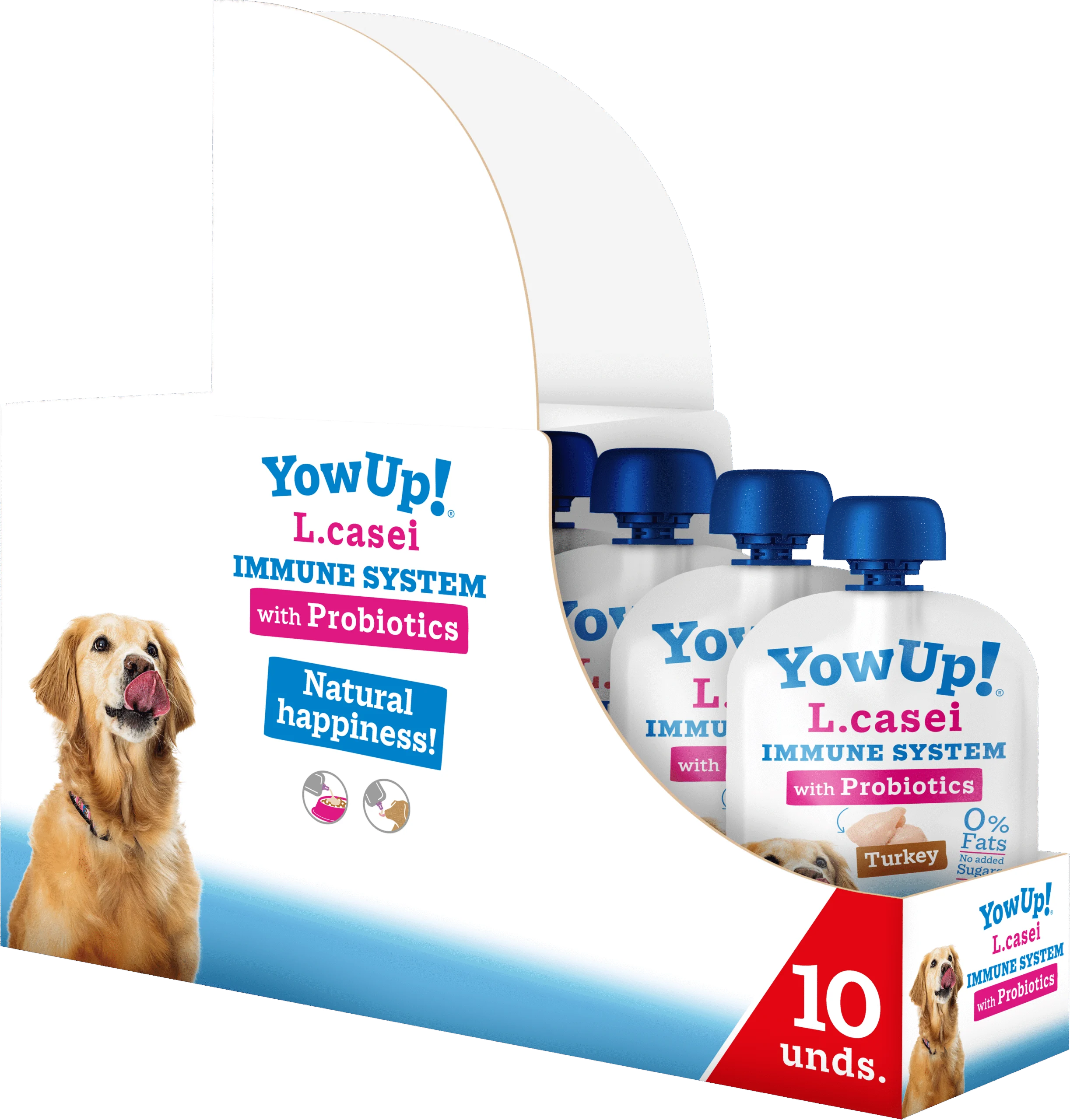 Yaourt pour chien aux probiotiques et à la dinde, sans lactose, 115 g – YowUp! L. Casei Immune System Turkey – Image 2