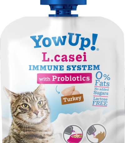 Yaourt pour chat aux probiotiques et à la dinde, sans lactose, 85 g – YowUp! L. Casei Immune System Turkey