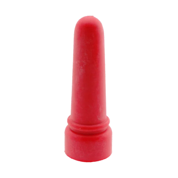 Tétine en caoutchouc pour agneau, longue, rouge
