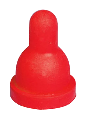 Tétine courte rouge pour seau à agneaux – Image 1