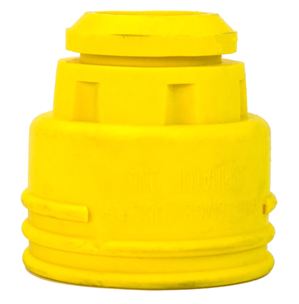 Valve en caoutchouc pour insufflateur d’agneaux, jaune – Image 1