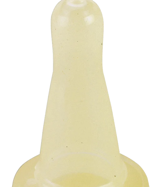 Tétine transparente pour agneau, 4 cm de large, pour biberon plexi-KS