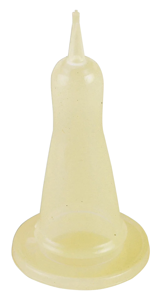 Tétine transparente pour agneau, 4 cm de large, pour biberon plexi-KS – Image 1