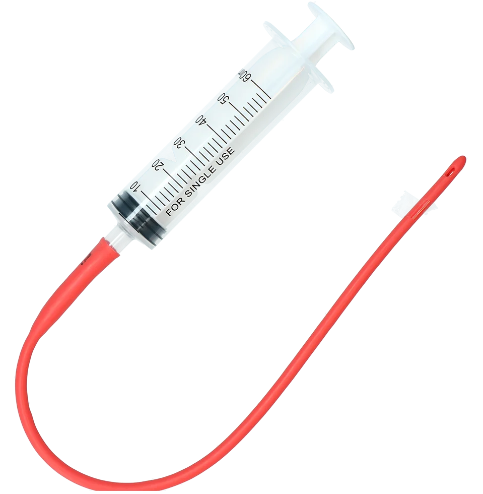 Sonde d’alimentation pour agneaux de 48 cm avec seringue de 60 ml – Image 1