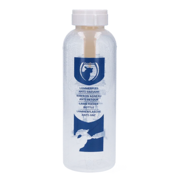 Biberon pour agneau avec tétine et graduations, 500 ml