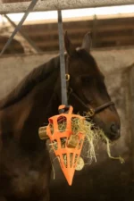 Bloc à grignoter pour chevaux au foin et aux légumes, 4 pièces – LAX Tierfutter Weide Knabbelblok Hooi/Groente – Image 3