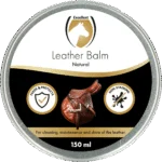 Baume pour cuir à la cire d’abeille et à la lanoline, Naturel, 150 ml – Excellent Leder & Zadel Balm Naturel