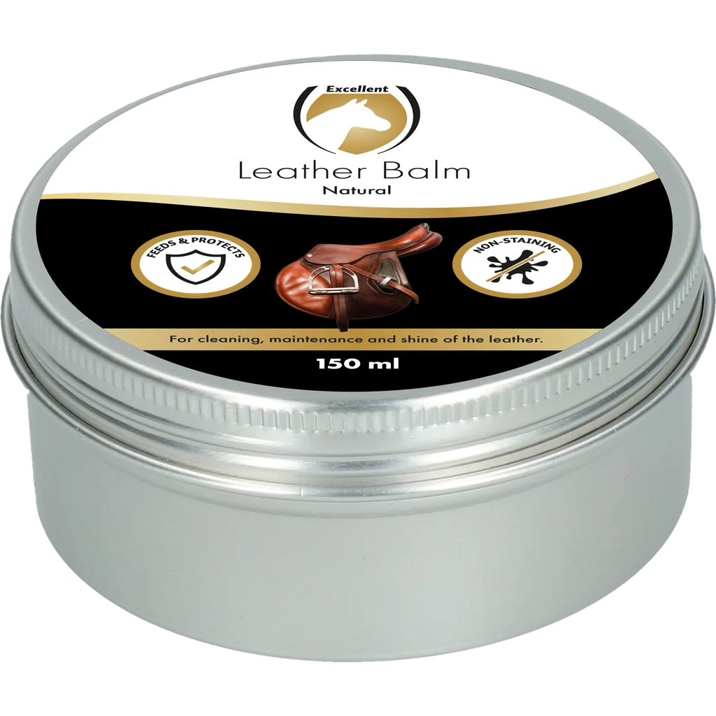 Baume pour cuir à la cire d’abeille et à la lanoline, Naturel, 150 ml – Excellent Leder & Zadel Balm Naturel – Image 2