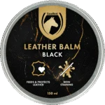 Baume pour cuir à la cire d’abeille et à la lanoline, noir, 150 ml – Excellent Leder & Zadel Balm Zwart