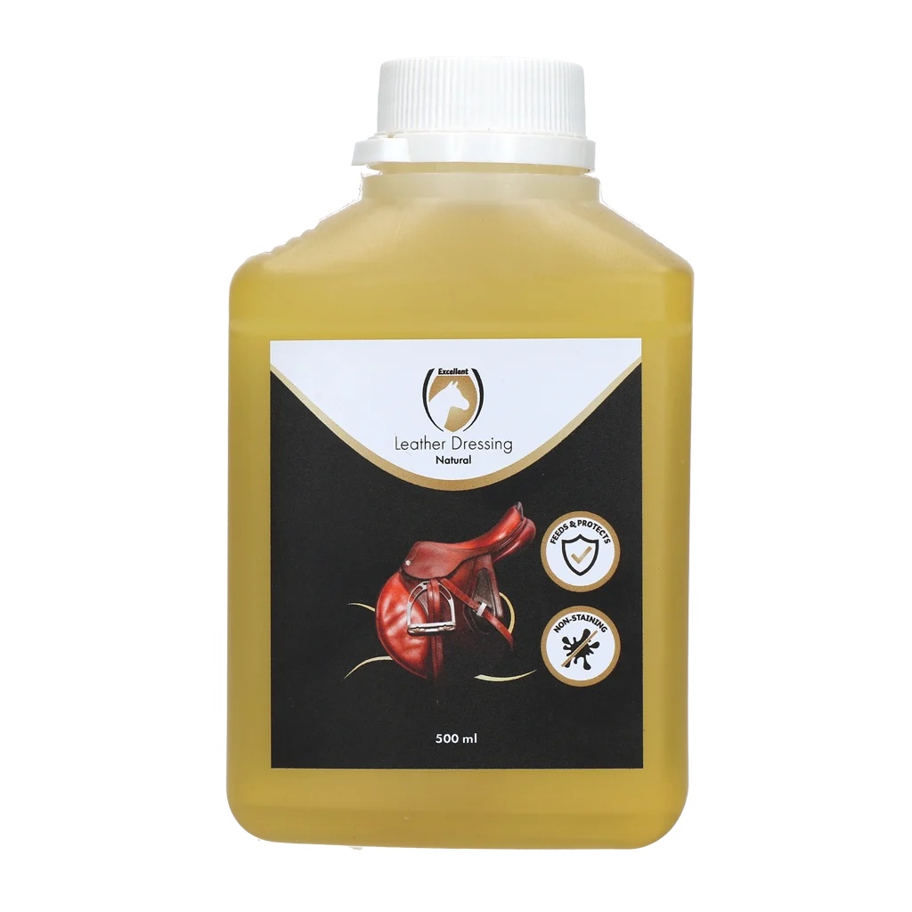 Huile pour selle à la lanoline, 500 ml – Excellent Leather Dressing Naturel – Image 1