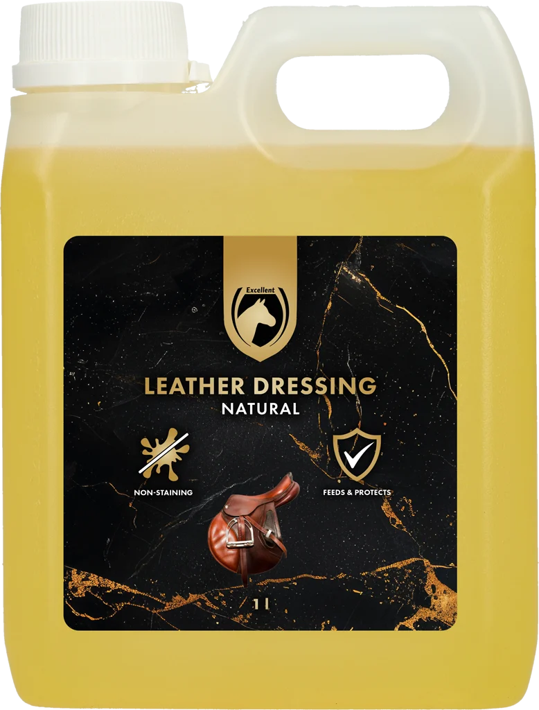 Huile pour selle à la lanoline, 1 l – Excellent Leather Dressing Naturel – Image 1