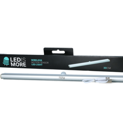 Lampe LED avec détecteur de mouvement, rechargeable par USB, 30 cm – Led is more