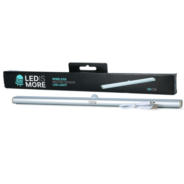 Lampe LED avec détecteur de mouvement, rechargeable par USB, 30 cm – Led is more