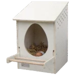 Pondoir en bois pour poules avec perchoir rabattable, dimensions intérieures 30 x 29 cm – Kerbl
