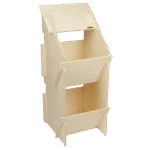 Nid de ponte en bois pour poules à 2 compartiments, dimensions intérieures 27 x 31 cm – Kerbl Duo