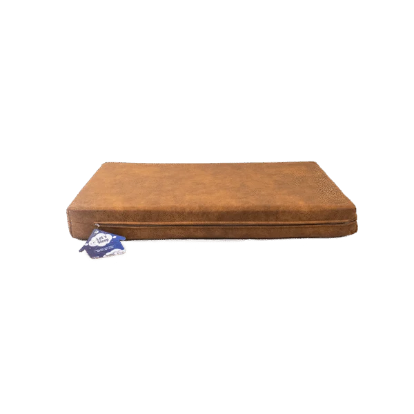 Coussin orthopédique pour chien à mémoire de forme, cognac XL, 125 x 90 x 10 cm – Let's Sleep Mellow Mattress