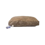 Coussin pour chien à flocons de mousse M taupe, 80 x 55 x 10 cm – Let's Sleep Plush Pillow