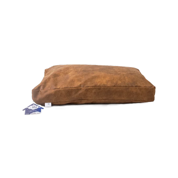 Coussin pour chien à flocons de mousse L cognac, 100 x 75 x 10 cm – Let's Sleep Plush Pillow