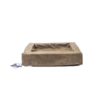 Coussin pour chien à rebords, taupe M, 60 x 50 x 12 cm – Let's Sleep Comfy Cushion