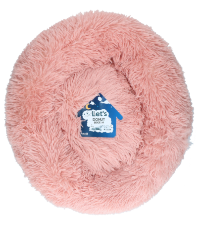 Panier pour chien en forme de donut, rose M, ø 50 cm – Let's Sleep Donut