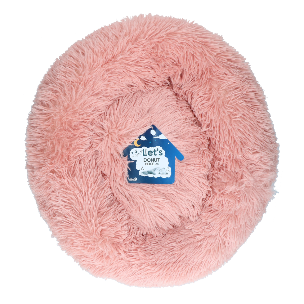 Hondenmand in Donutvorm, Roze M, ø 50 cm – Let's Sleep Donut Panier pour chien en forme de donut, rose M, ø 50 cm – Let's Sleep Donut
