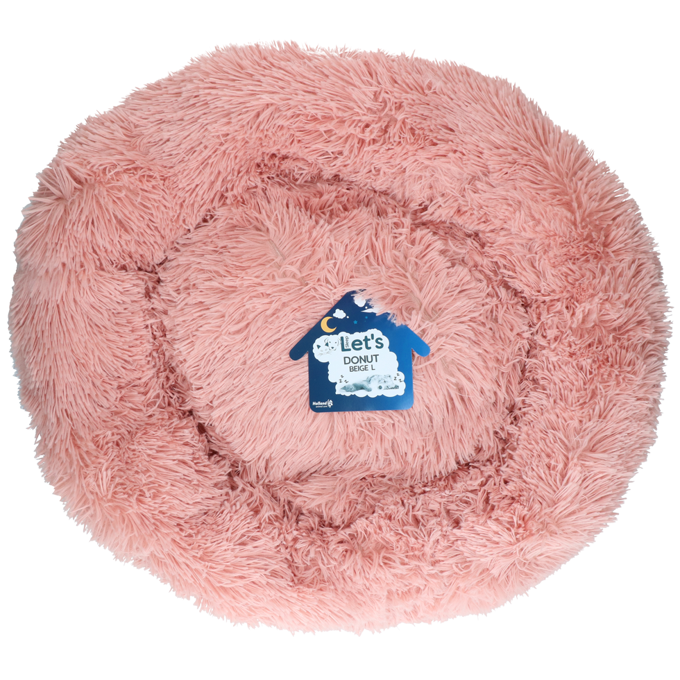 Hondenmand in Donutvorm, Roze L, ø 60 cm – Let's Sleep Donut Panier donut pour chien, rose, L, ø 60 cm – Let's Sleep Donut