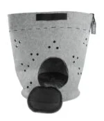 Sac de transport pour chat avec ouverture sur le dessus et coussin, gris – Let's Sleep Let's Travel – Image 2