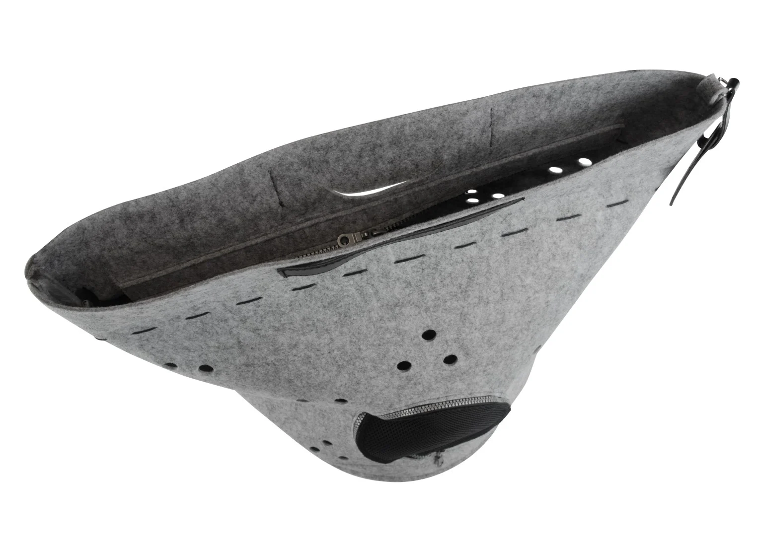 Sac de transport pour chat avec ouverture sur le dessus et coussin, gris – Let's Sleep Let's Travel – Image 4